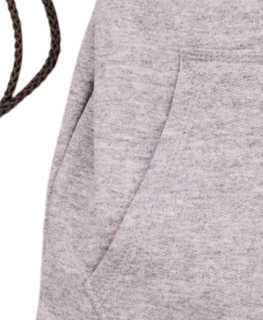 Closeup of a BG614 Port & Company Core Fleece Sweatshirt Cinch Pack